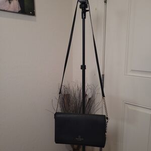 Kate Spade Black Crossbody Bag with Gold Accents